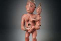 Kongo: Nkisi Nkondi Mother and Child Figure