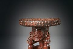 Tshokwe: Female Ancestral Caryatid Stool