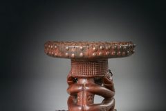 Tshokwe: Female Ancestral Caryatid Stool