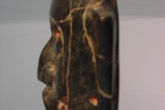 Olmec: black serpentine mask