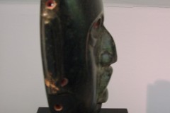 Olmec: black serpentine mask