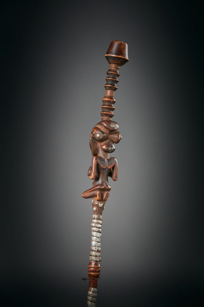 Luba: Ancestral Kibango Title Chieftain Staff