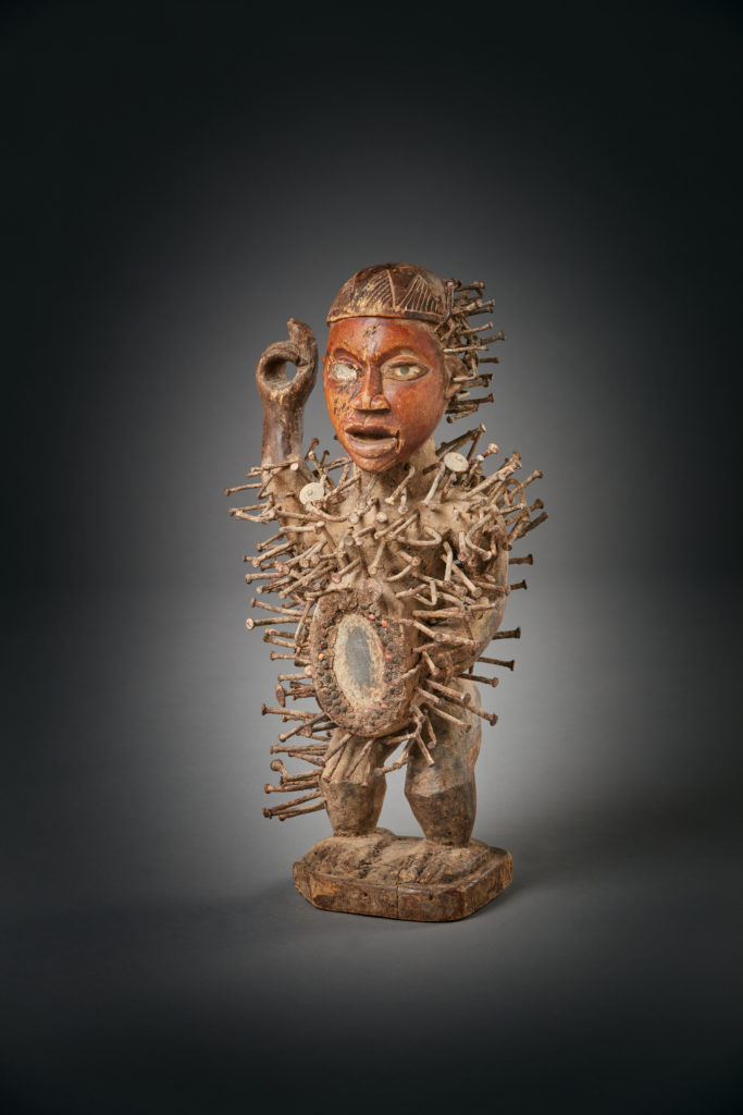 Yombe Nkisi-Nkondi Fetish Figure